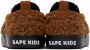 BAPE Kids Brown Milo Boa Sneakers - Thumbnail 2