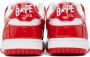 BAPE Red & White SK8 STA #5 Sneakers - Thumbnail 2