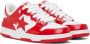 BAPE Red & White SK8 STA #5 Sneakers - Thumbnail 4