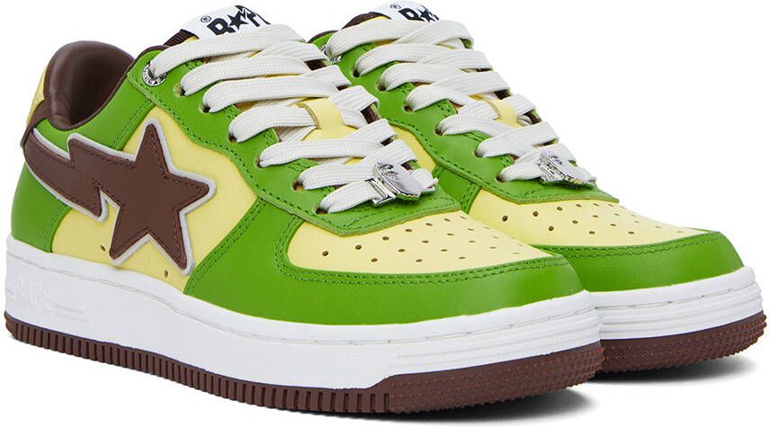 BAPE SSENSE Exclusive Green Sta Sneakers