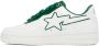 BAPE White & Green Patent Leather Sneakers - Thumbnail 3