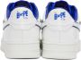 BAPE White & Navy Patent Leather Sneakers - Thumbnail 2