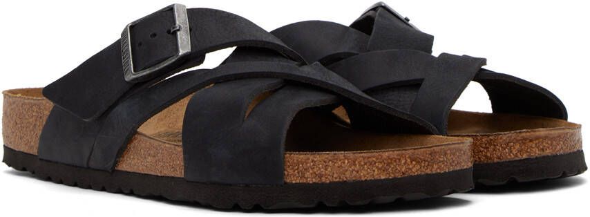 Birkenstock Black Regular Lugano Sandals