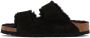 Birkenstock Black Narrow Shearling Arizona Sandals - Thumbnail 3