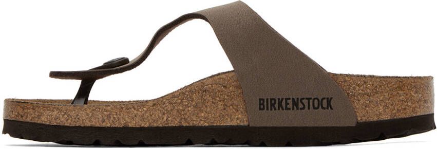 Birkenstock Brown Narrow Gizeh Sandals