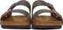 Birkenstock Brown Regular Leather Arizona Sandals - Thumbnail 2