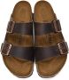 Birkenstock Brown Regular Leather Arizona Sandals - Thumbnail 5