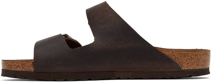 Birkenstock Brown Oiled Leather Arizona Sandals