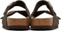 Birkenstock Brown Narrow Suede Soft Footbed Arizona Sandals - Thumbnail 2