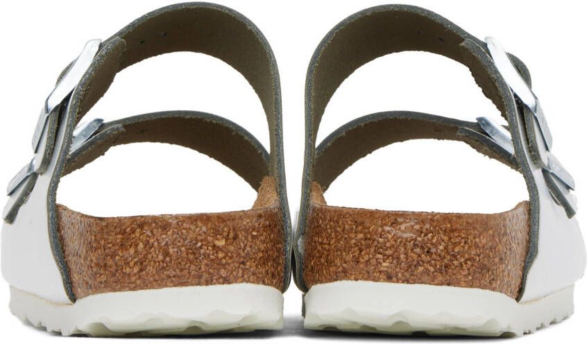 Birkenstock Silver Arizona Soft Footbed Sandals