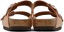 Birkenstock Tan Narrow Arizona Faux-Leather Sandals - Thumbnail 2