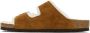 Birkenstock Brown Regular Shearling Arizona Sandals - Thumbnail 3