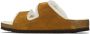 Birkenstock Tan Regular Shearling Arizona Sandals - Thumbnail 3