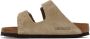 Birkenstock Taupe Regular Suede Soft Footbed Arizona Sandals - Thumbnail 3