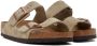 Birkenstock Taupe Regular Arizona Soft Footbed Sandals - Thumbnail 4