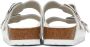 Birkenstock White Narrow Arizona Big Buckle Sandals - Thumbnail 2