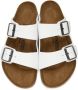 Birkenstock White Regular Birko-Flor Arizona Sandals - Thumbnail 5