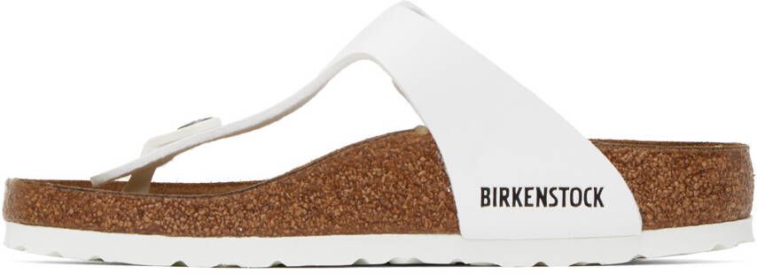 Birkenstock White Gizeh Sandals