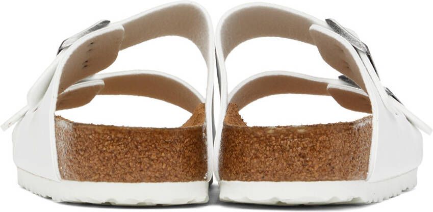 Birkenstock White Regular Soft Footbed Arizona Sandals