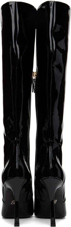 Blumarine Black Pointed Tall Boots