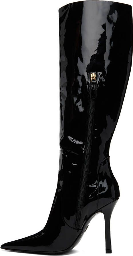 Blumarine Black Pointed Tall Boots