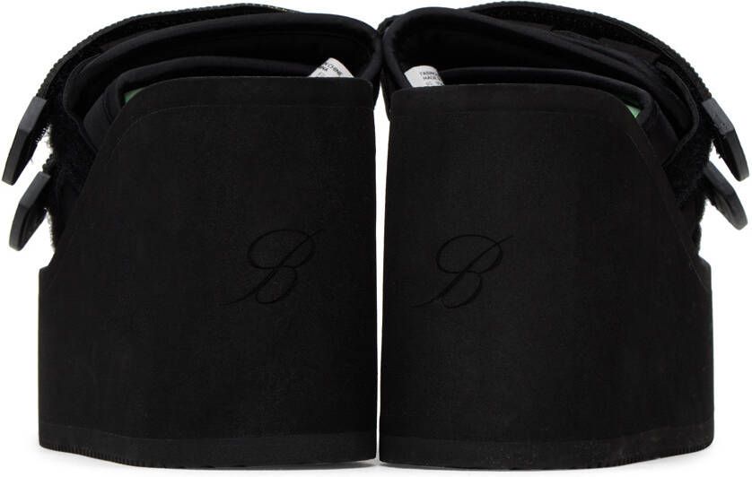 Blumarine Black Suicoke Edition Moto Heeled Sandals