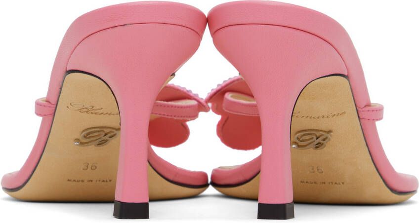 Blumarine Pink Butterfly Thong Sandals