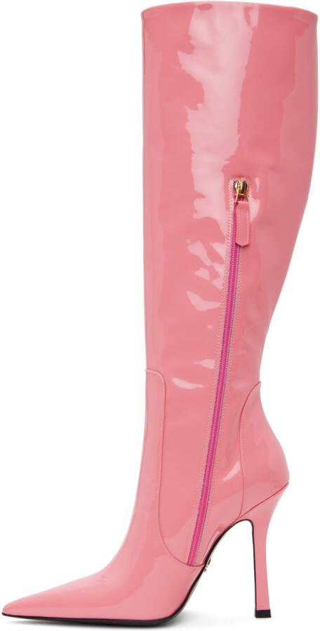 Blumarine Pink Pointed Tall Boots