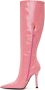 Blumarine Pink Pointed Tall Boots - Thumbnail 3