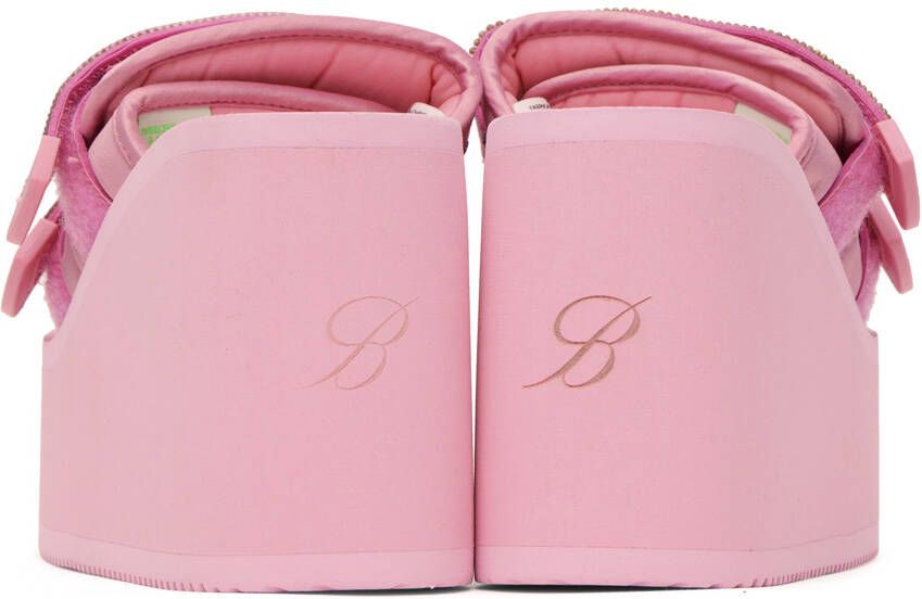 Blumarine Pink Suicoke Edition MOTO-Cab Heeled Sandals