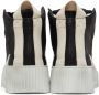 Boris Bidjan Saberi Black & Off-White Suede Bamba 1.1 High Top Sneakers - Thumbnail 4