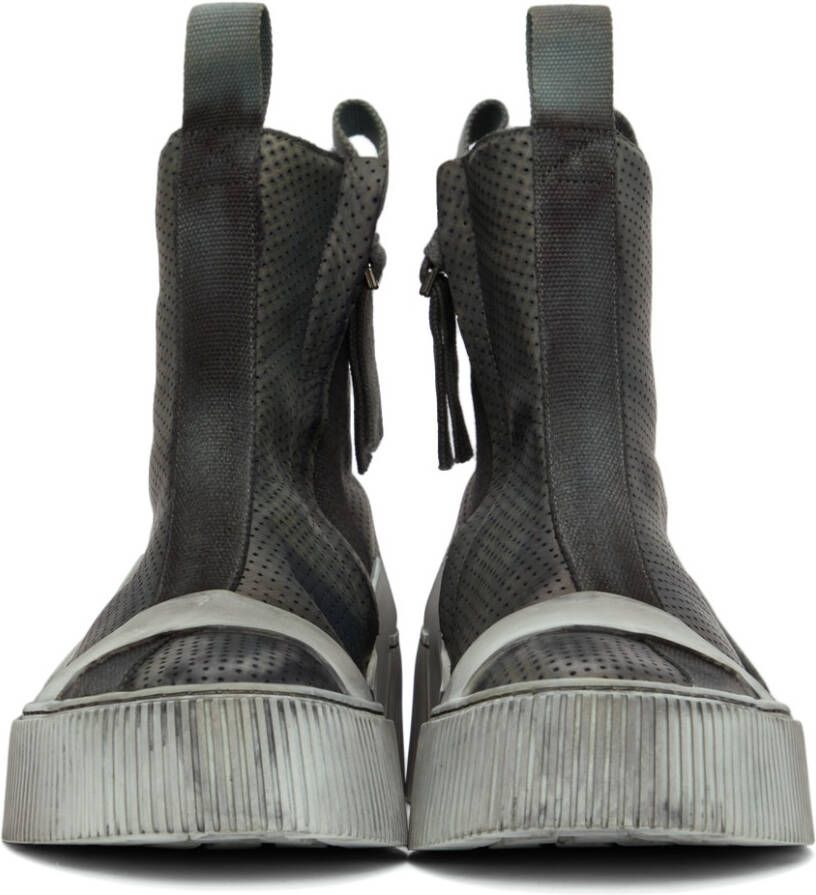 Boris Bidjan Saberi Grey Bamba 3.1 High Top Sneakers