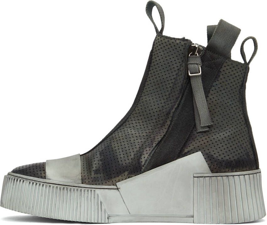 Boris Bidjan Saberi Grey Bamba 3.1 High Top Sneakers