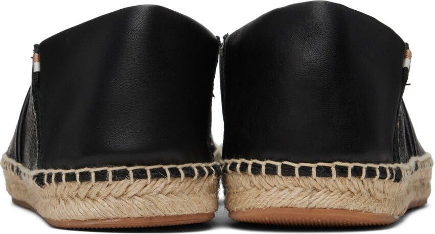 BOSS Black Leather Espadrilles