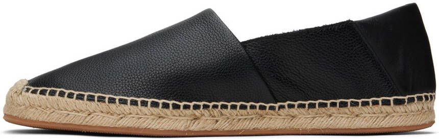 BOSS Black Leather Espadrilles