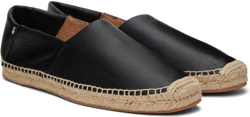 BOSS Black Leather Espadrilles