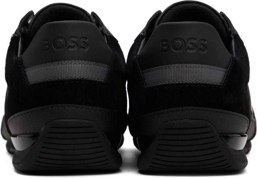BOSS Black Paneled Sneakers