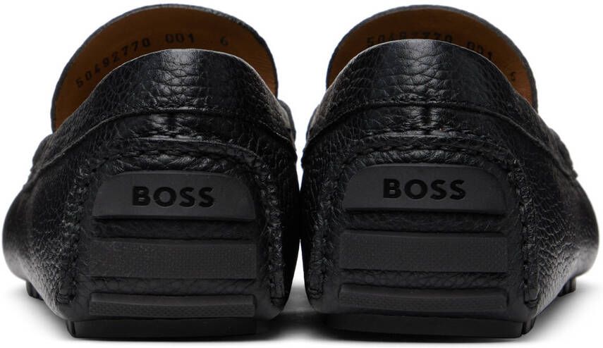 BOSS Black Strap Loafers
