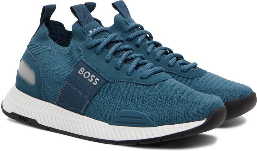 BOSS Blue Sock Sneakers