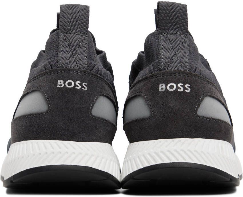BOSS Gray Sock Sneakers