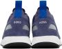 BOSS Navy Structured Knit Sneakers - Thumbnail 2