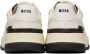 BOSS White & Black Leather Sneakers - Thumbnail 2