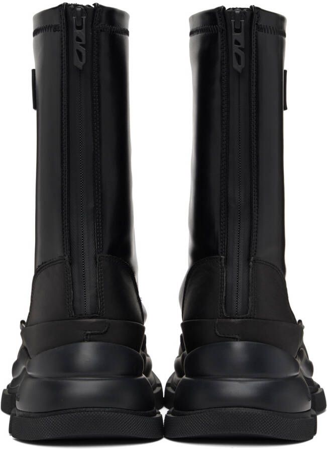 both Black Gao Eva Boots
