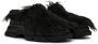 Both Black Gao Low Faux-Fur Loafers - Thumbnail 4