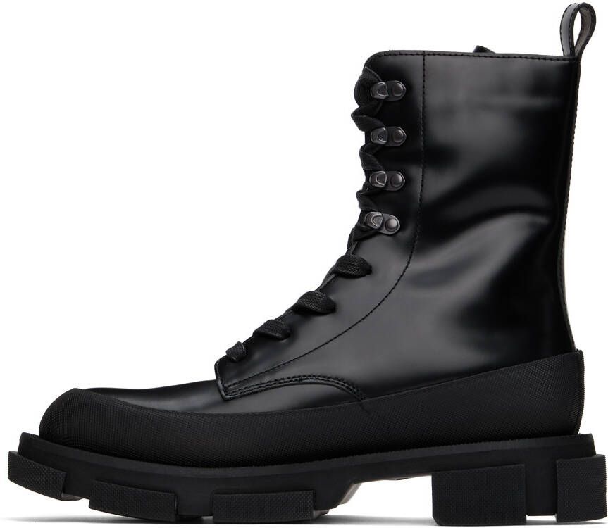 both Black High Gao Boots