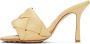 Bottega Veneta Beige Intrecciato The Lido Heeled Sandals - Thumbnail 3