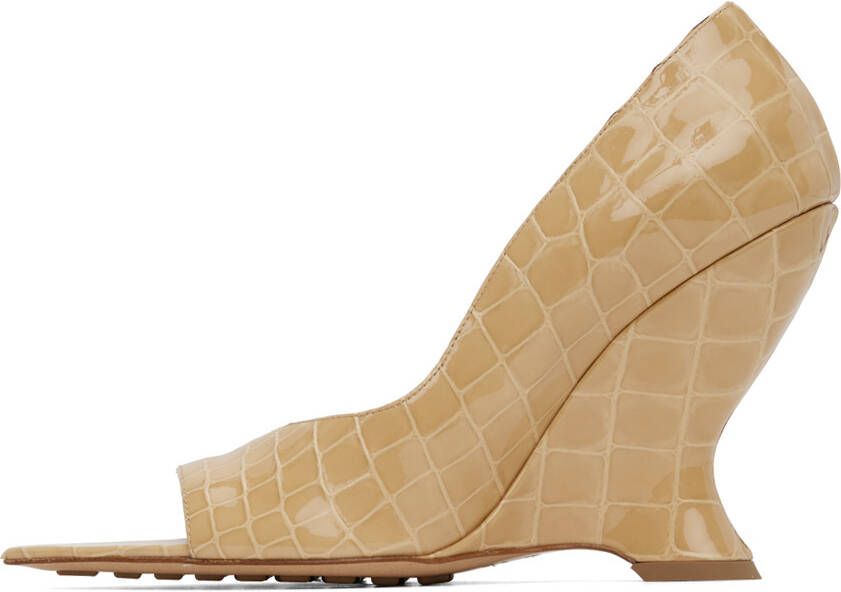 Bottega Veneta Beige Punta Heeled Sandals