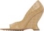 Bottega Veneta Beige Punta Heeled Sandals - Thumbnail 3