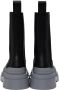 Bottega Veneta Black & Gray Tire Chelsea Boots - Thumbnail 2