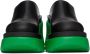 Bottega Veneta Black & Green Flash Mules - Thumbnail 2